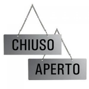 CARTELLO APERTO/CHIUSO...